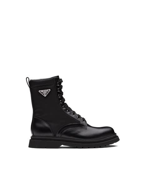 prada combat boots nylon|Prada combat boots sale.